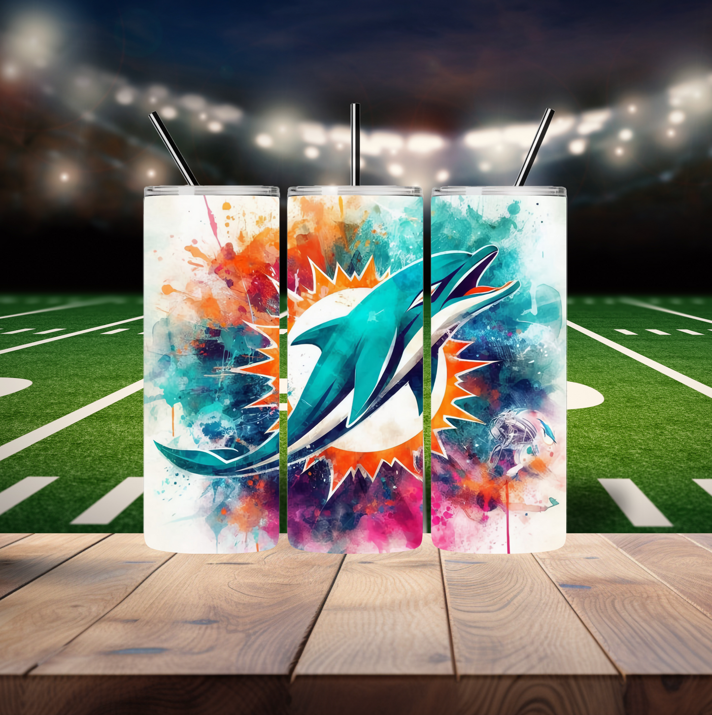 “Miami Dolphin Logo” Tumbler