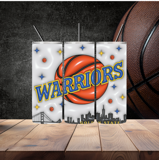 “Warriors” Inflated Tumbler