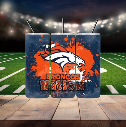 “Broncos Nation” Tumbler