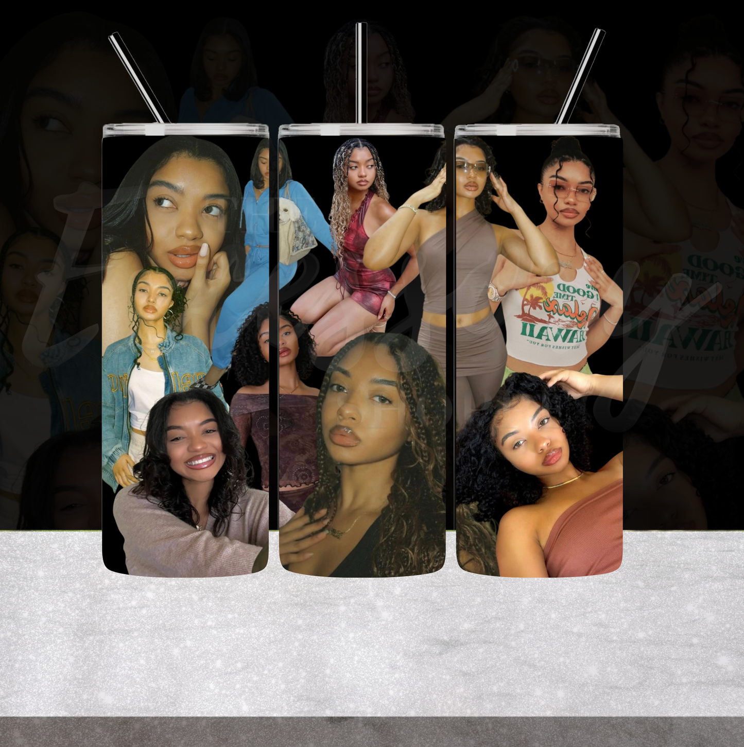 “E.S Signature Photo Tumbler”