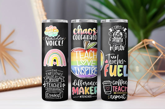“Teach,Love,Inspire” Tumbler