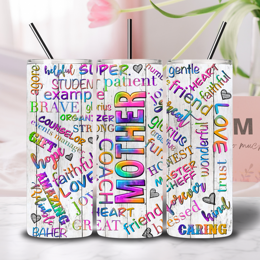 "About Mom" Tumbler