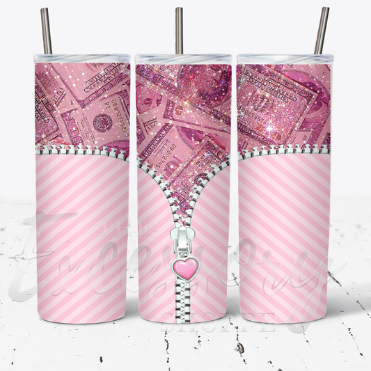 "Pretty Money Zip" Tumblers