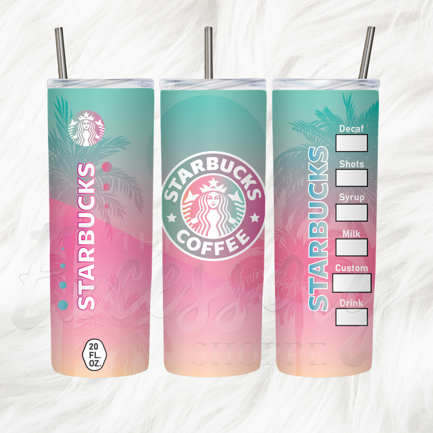 "SummerTime" Starbucxs Tumbler